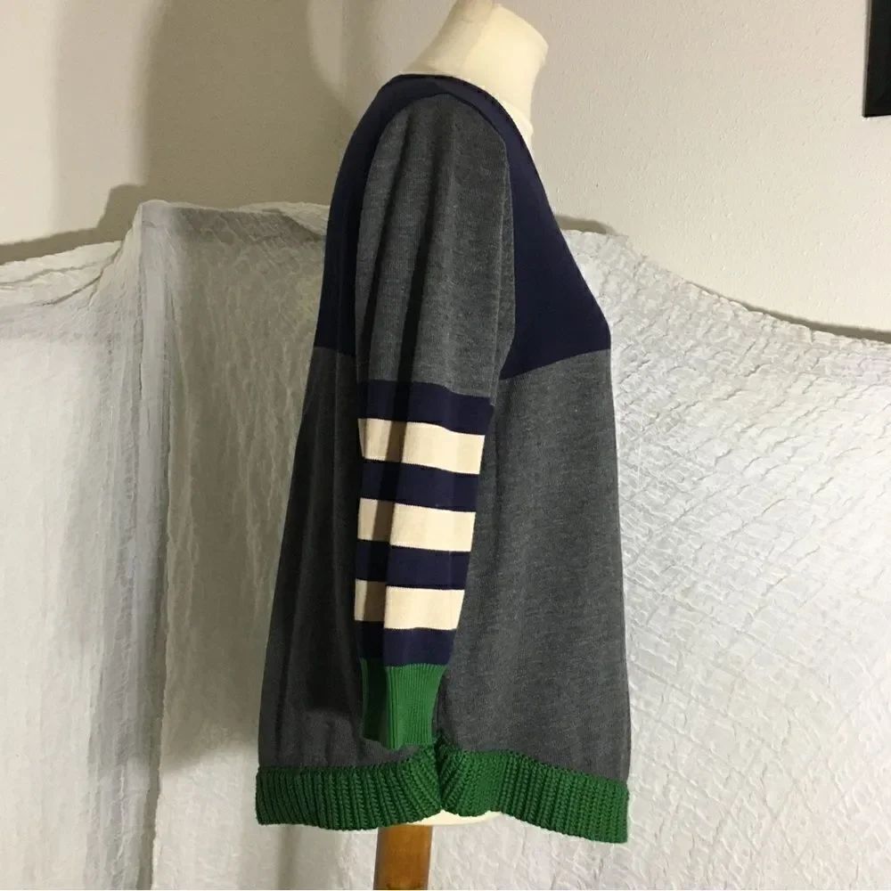 Lili's Loft Color Block Sweater Top Size Medium - Picture 2 of 9
